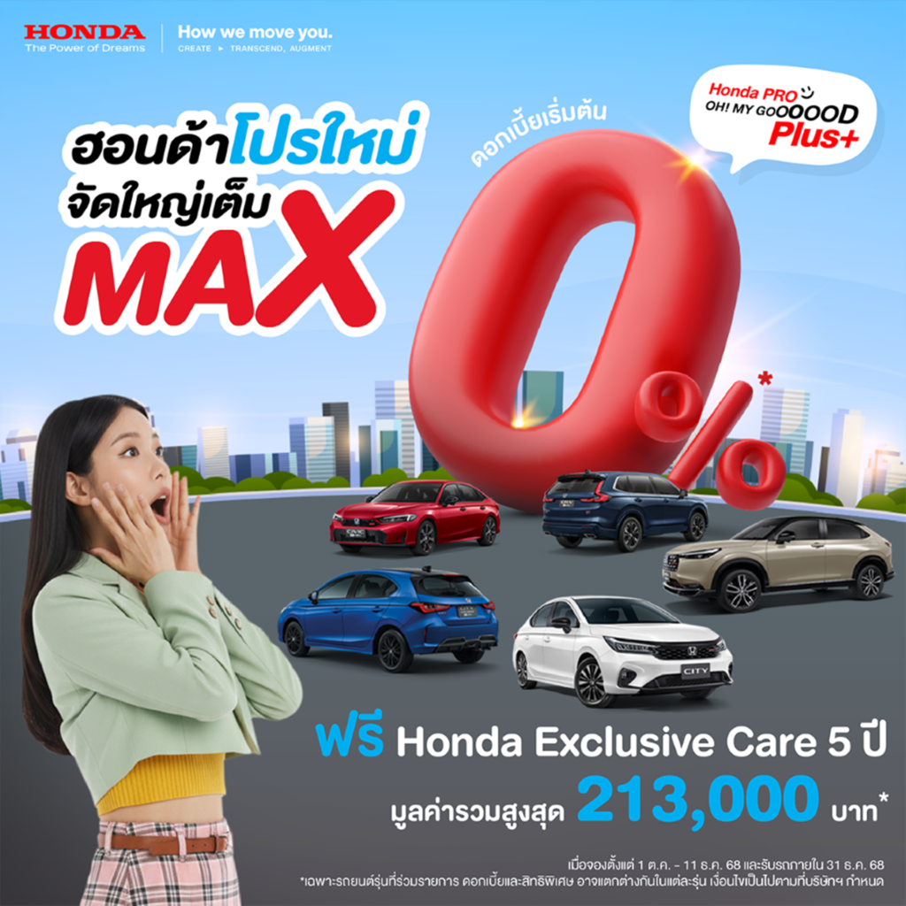 Honda Pro OH! MY GOOOOOD PLUS+ โปรใหม่ จัดใหญ่เต็ม MAX_Main Photo